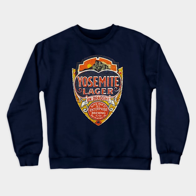 Yosemite Lager Crewneck Sweatshirt by Midcenturydave